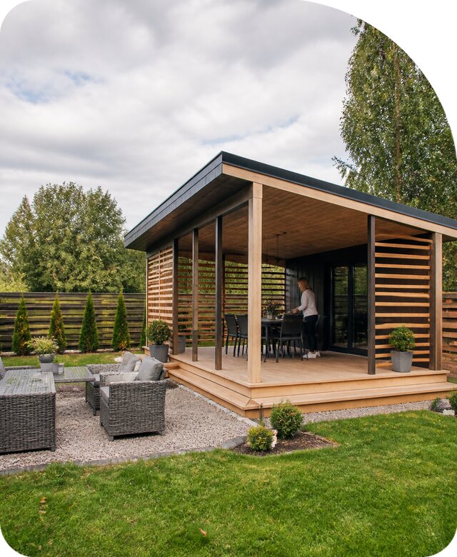 Беседка с террасой в Саратове по цене от 250709 р. | РадиДОМА-Срт