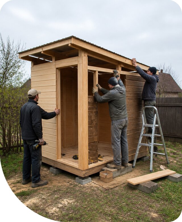 Сарай для инвентаря в Саратове под ключ от производителя